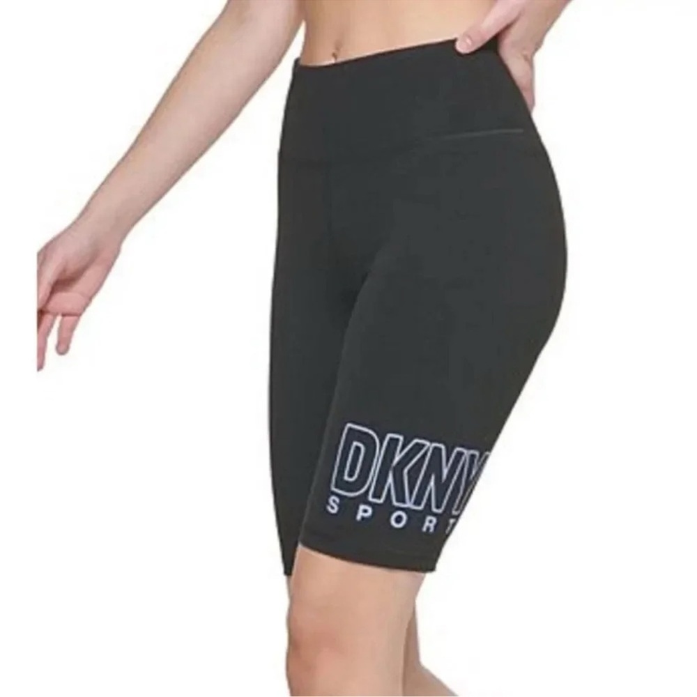 DKNY Women S High Waist Bike Shorts Black Size X -Small BRAND NEW WITH TAGS - Picture 4 of 4